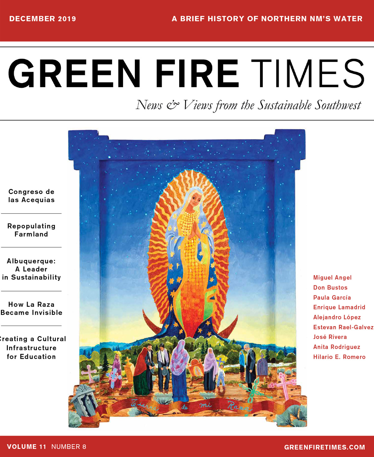 Green Fire Times December 2019 Cover